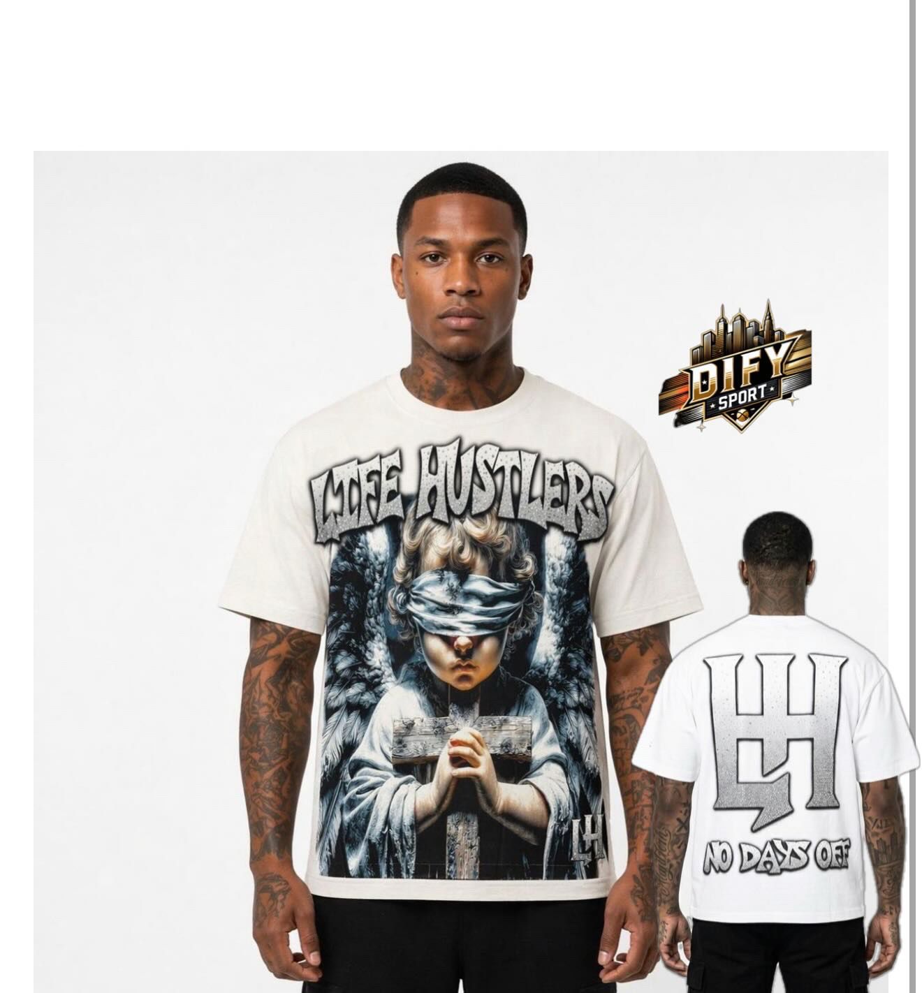 Life hustlers tee angel