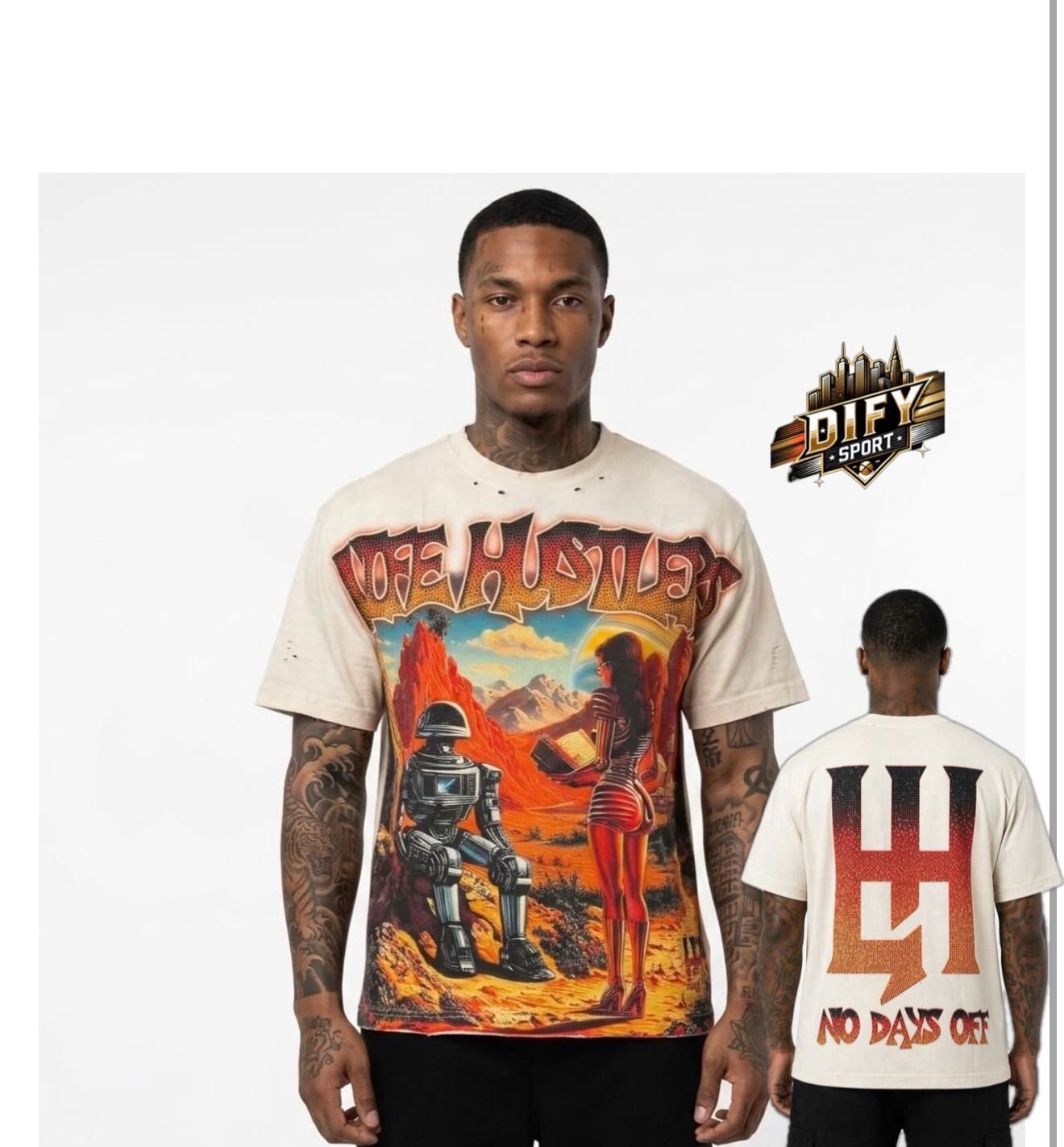 Life hustlers tee futuristic