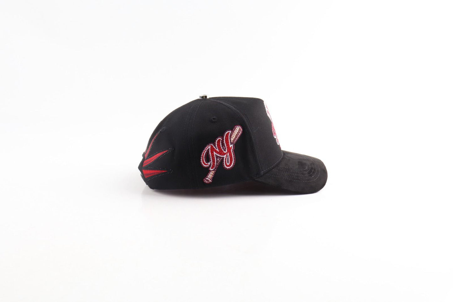 New York Yankees Edición Especial Gorra All Black Red Emblem