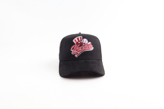 New York Yankees Edición Especial Gorra All Black Red Emblem