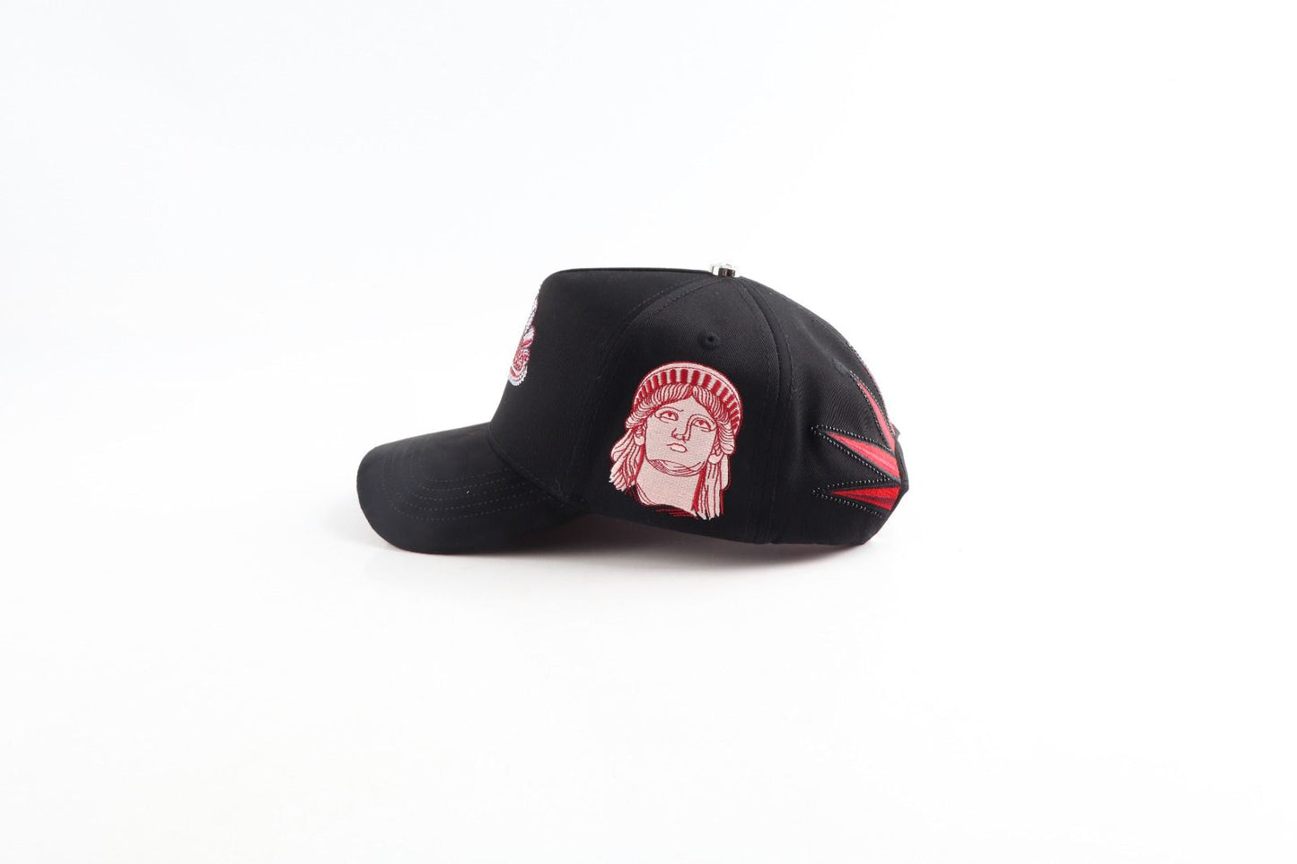 New York Yankees Edición Especial Gorra All Black Red Emblem